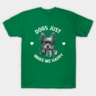 Dogs Just Make Me Happy T-Shirt